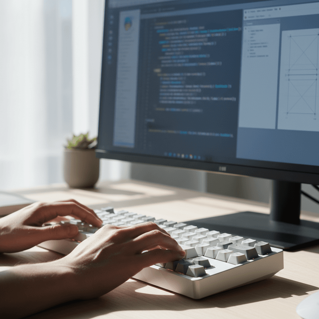Developer focused on system design work at Malden office